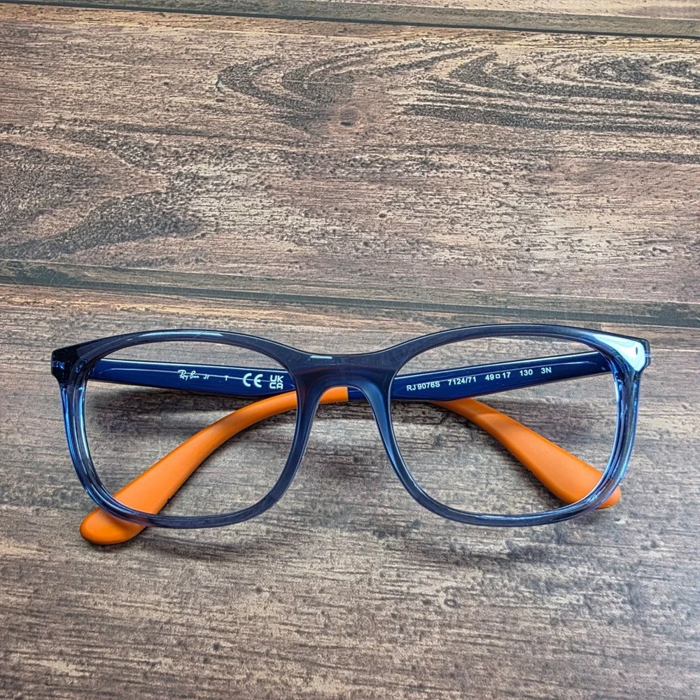 Ray-Ban Junior RJ 9076S 7124/71 Kids Blue Orange Phantos Eyeglasses 49-17-130‎